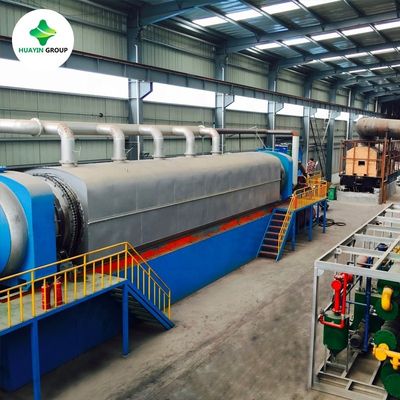 qualité  Continuous Tire Pyrolysis Plant Continuous Waste Tire Pyrolysis Plant With Stainless Steel Reactor usine