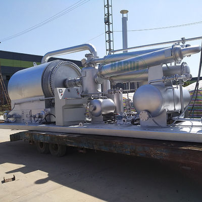 qualité  Movable Skid Mounted Plastic Pyrolysis Wood Pyrolysis Plant Gasoline And Oil Machine usine